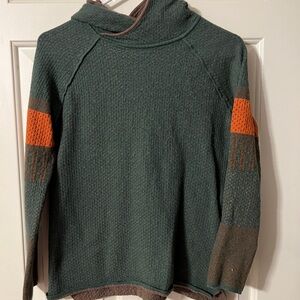 Krimson Klover - women’s M - Green and Orange wool Sweater